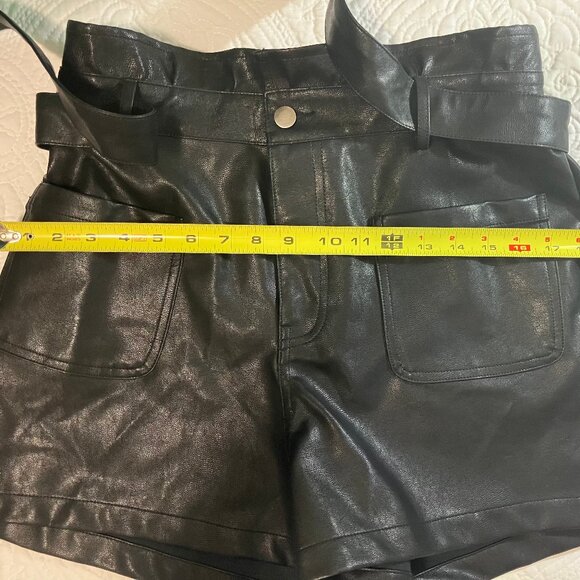 Francesca’s Collections Faux Vegan Leather Shorts - Picture 6 of 12